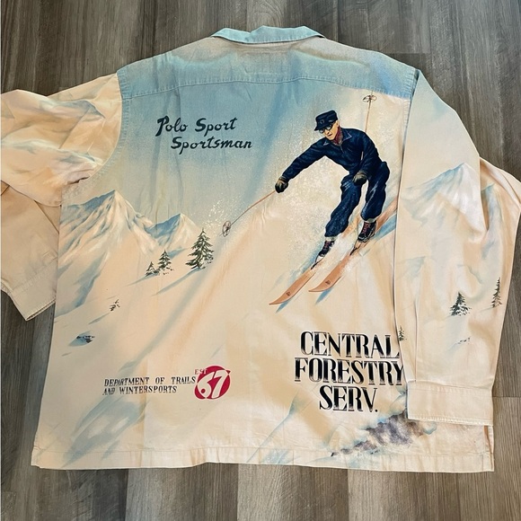 Vintage Polo Ralph Lauren Sportsman “Down Ski” Central Forestry shirt. Like new - Picture 4 of 4